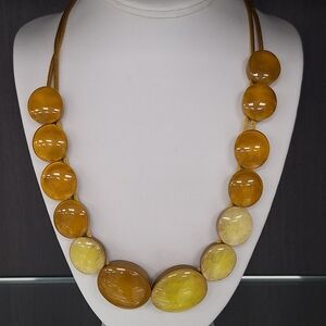 Chic Gold and Brown Necklace